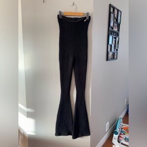 Maniére De Voir Bubble Knit Flare Legging size small